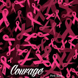 "Courage"  Ribbon black and transparent hydrographic film