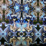 Aqua Blue KALEIDOSCOPE Illusion hydrographic film