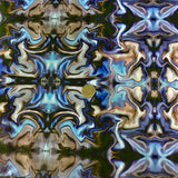 Aqua Blue KALEIDOSCOPE Illusion hydrographic film