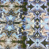 Aqua Blue KALEIDOSCOPE Illusion hydrographic film