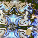 Aqua Blue KALEIDOSCOPE Illusion hydrographic film