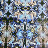 Aqua Blue KALEIDOSCOPE Illusion hydrographic film