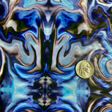 Aqua Blue KALEIDOSCOPE Illusion hydrographic film