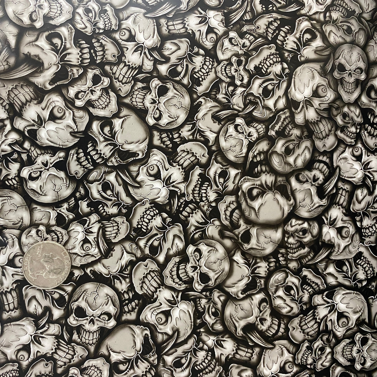 THE SKULL DISK NATURE TONES × DAMNGOOD HYDROGRAPHIC FILM f skulls – Dip Pros