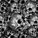TRIBAL SKULLS BLACK AND CLEAR - EXCLUSIVE