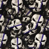 BLUE LINE TACTICAL PUNISHER POLICE SKULLS - EXCLUSIVE
