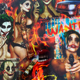 WANTED Psycho joker girl  HYDROGRAPHIC FILM