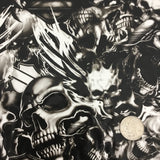 BLACK/CLEAR GHOST RIDER BIKER SKULLS - EXCLUSIVE