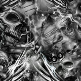 BLACK/CLEAR GHOST RIDER BIKER SKULLS - EXCLUSIVE