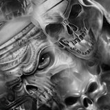 BLACK/CLEAR GHOST RIDER BIKER SKULLS - EXCLUSIVE
