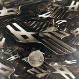ELECTRIC PUNISHER SKULLS HYDROGRAPHIC FILM Black and Clear
