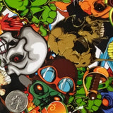 ULZBAN SKULLS STICKER BOMB