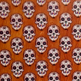 WOODGRAIN SUGAR SKULLS