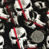 RED LINE TACTICAL PUNISHER FIRE FIREFIGHTER SKULLS