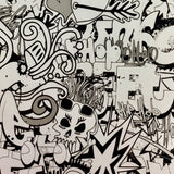 BLACK/CLEAR GRAFFITI