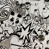 BLACK/CLEAR GRAFFITI