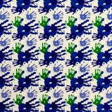BLUE/GREEN HANDPRINTS
