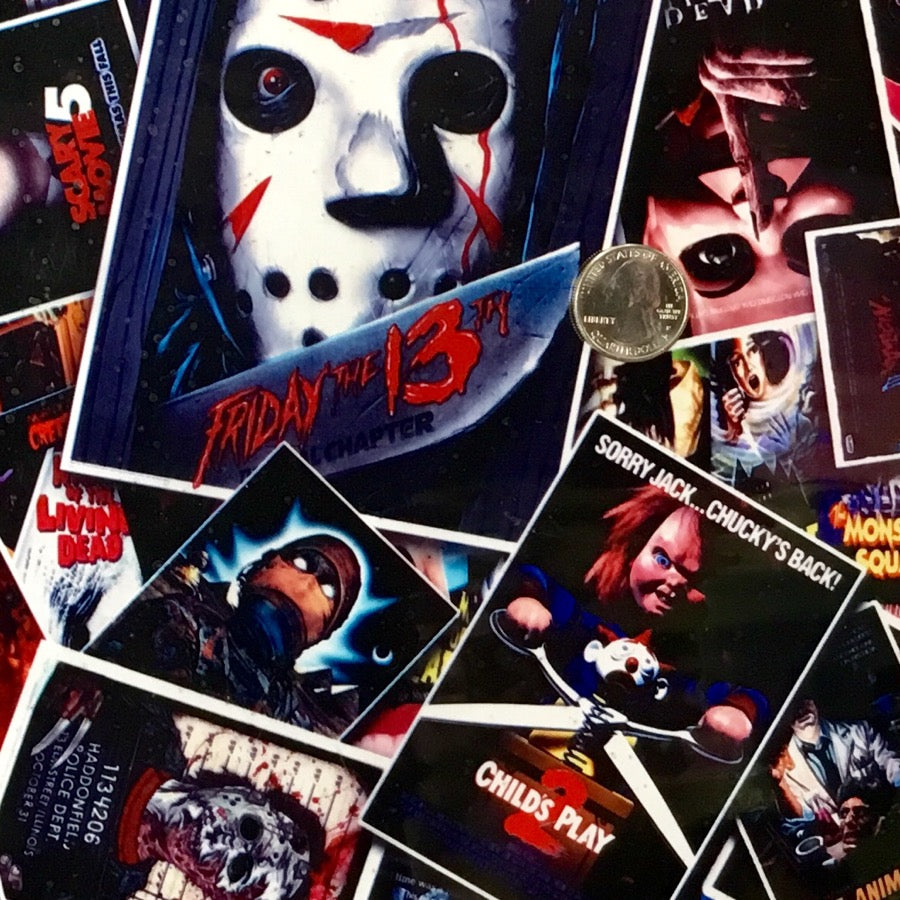 horror movie collage poster