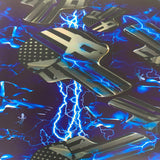 BLUE LINE ELECTRIC PUNISHER SKULLS HYDROGRAPHIC FILM
