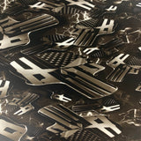 ELECTRIC PUNISHER SKULLS HYDROGRAPHIC FILM Black and Clear