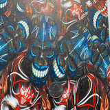 PINSTRIPE SKULLS COLORED HYDROGRAPHIC FILM