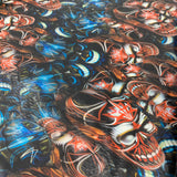 PINSTRIPE SKULLS COLORED HYDROGRAPHIC FILM