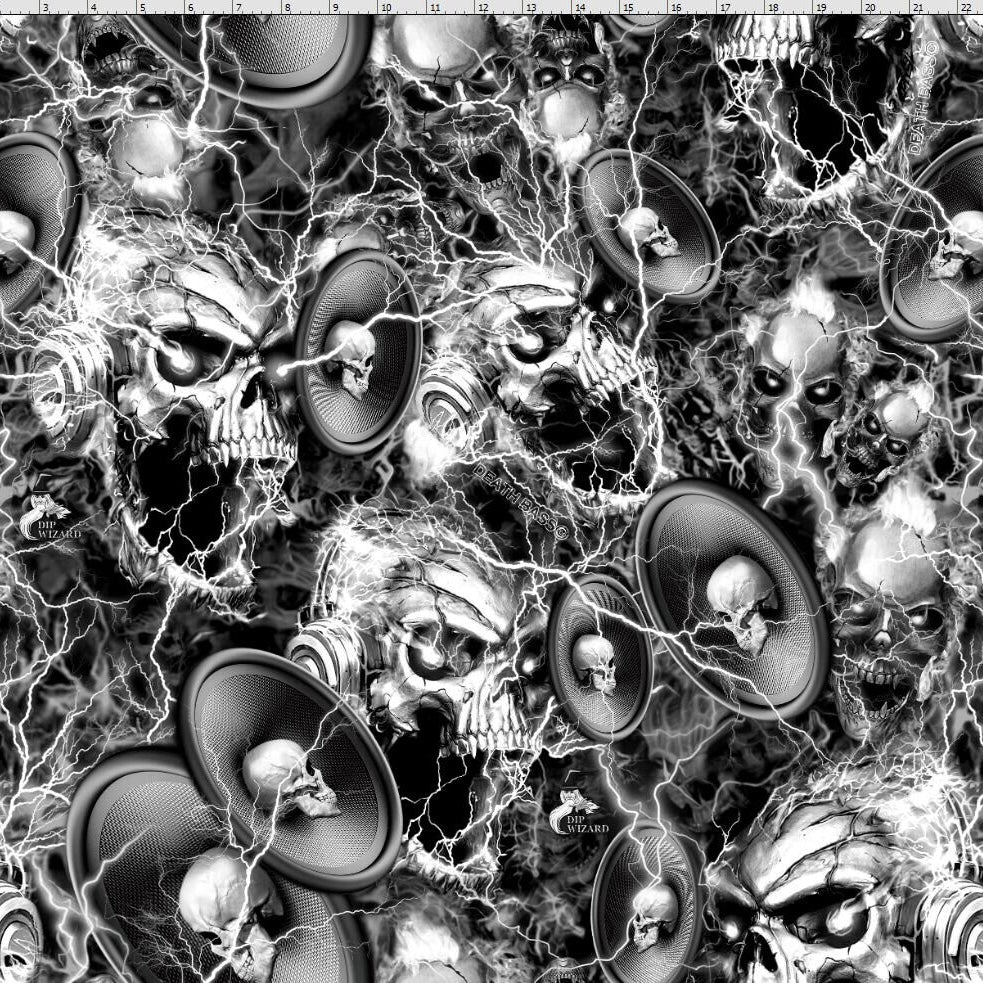 DEATH BASS SKULLS HYDROGRAPHIC FILM – Dip Pros