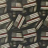 THIN RED LINE FIREFIGHTER AMERICAN FLAGS - EXCLUSIVE