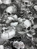 SKULL GARDEN HYDROGRAPHIC FILM   black and silver