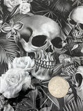 SKULL GARDEN HYDROGRAPHIC FILM   black and silver