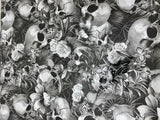 SKULL GARDEN HYDROGRAPHIC FILM   black and silver