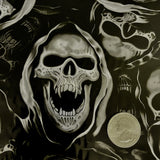 SKELETOR REAPER HYDROGRAPHIC FILM Large scale  black and silver