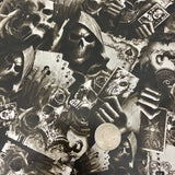 HUSTLERS HAND SKULLS HYDROGRAPHIC FILM  - EXCLUSIVE