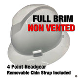 Full Brim non vented Hard Hat by Skull Gear®