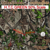 TRUE TIMBER HTC GREEN 50% SCALE HYDROGRAPHIC FILM
