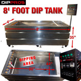 8' FOOT STAINLESS HYDROGRAPHIC WATER TRANSFER DIP TANK