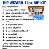 DIP WIZARD HYDROGRAPHIC DIP KIT MINI PEACOCK FEATHERS