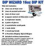 DIP WIZARD HYDROGRAPHIC DIP KIT BLACK/CLEAR SKULLS AND CROSSBONES
