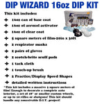 DIP WIZARD HYDROGRAPHIC DIP KIT MINI PEACOCK FEATHERS