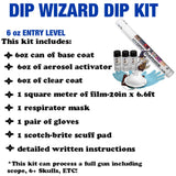 DIP WIZARD HYDROGRAPHIC DIP KIT MINI PEACOCK FEATHERS