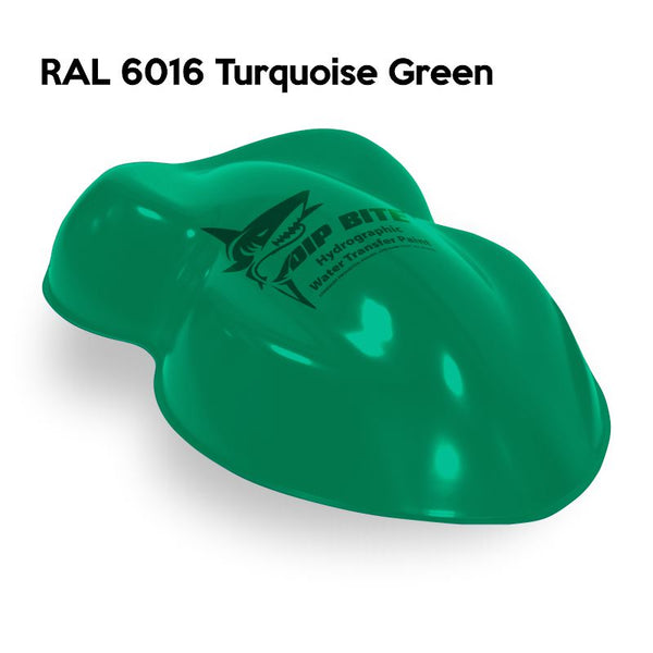 DIP BITE HYDROGRAPHIC PAINT RAL 6016 TURQUOISE GREEN – Dip Pros