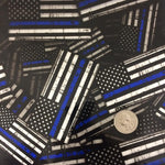 DIP WIZARD HYDROGRAPHIC DIP KIT LARGE BLUE LINE POLICE FLAGS