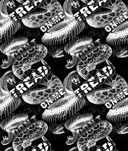 DONT TREAD ON ME EXTREME BLACK/CLEAR HYDROGRAPHIC FILM